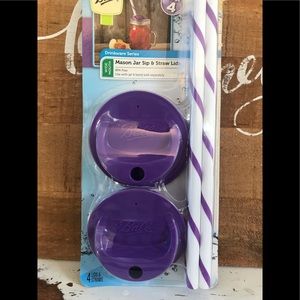 Ball Wide Mouth Mason Jar Sip and Straw Lids